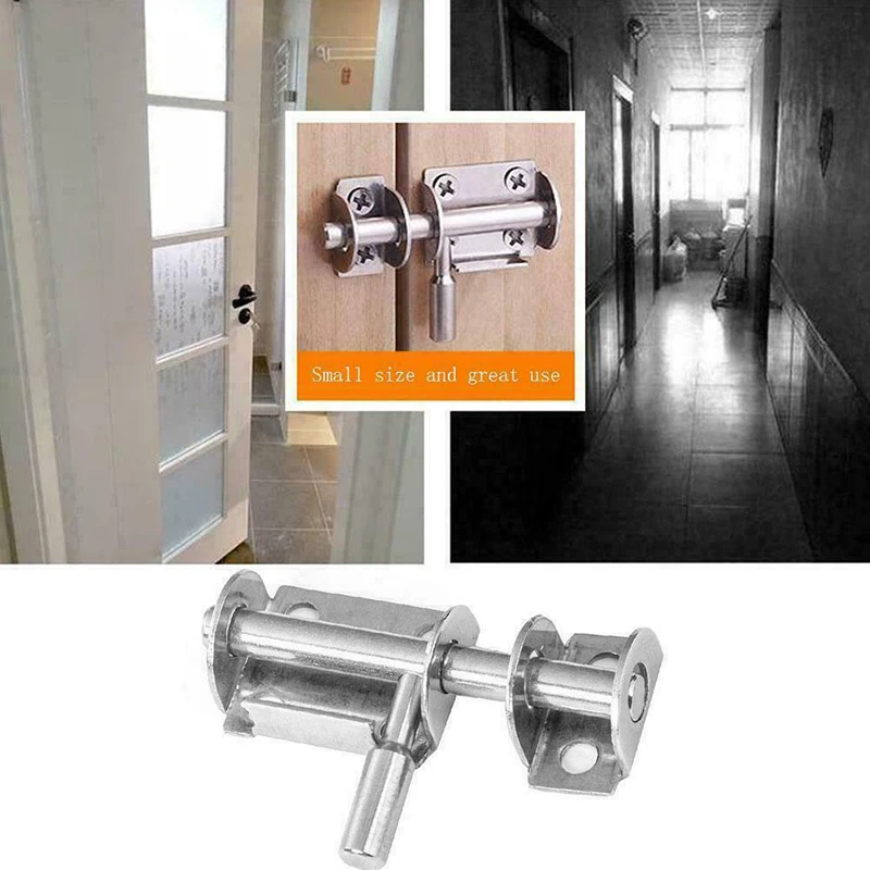 1pc Stainless-Steel Door Latch Without Screws Solid Sliding Bolt Latch Hasp Gate Safety Toilet Door Lock Home Hardware Accessory
1pc Stainless-Steel Door Latch Without Screws Solid Sliding Bolt Latch Hasp Gate Safety Toilet Door Lock Home Hardware Accessory