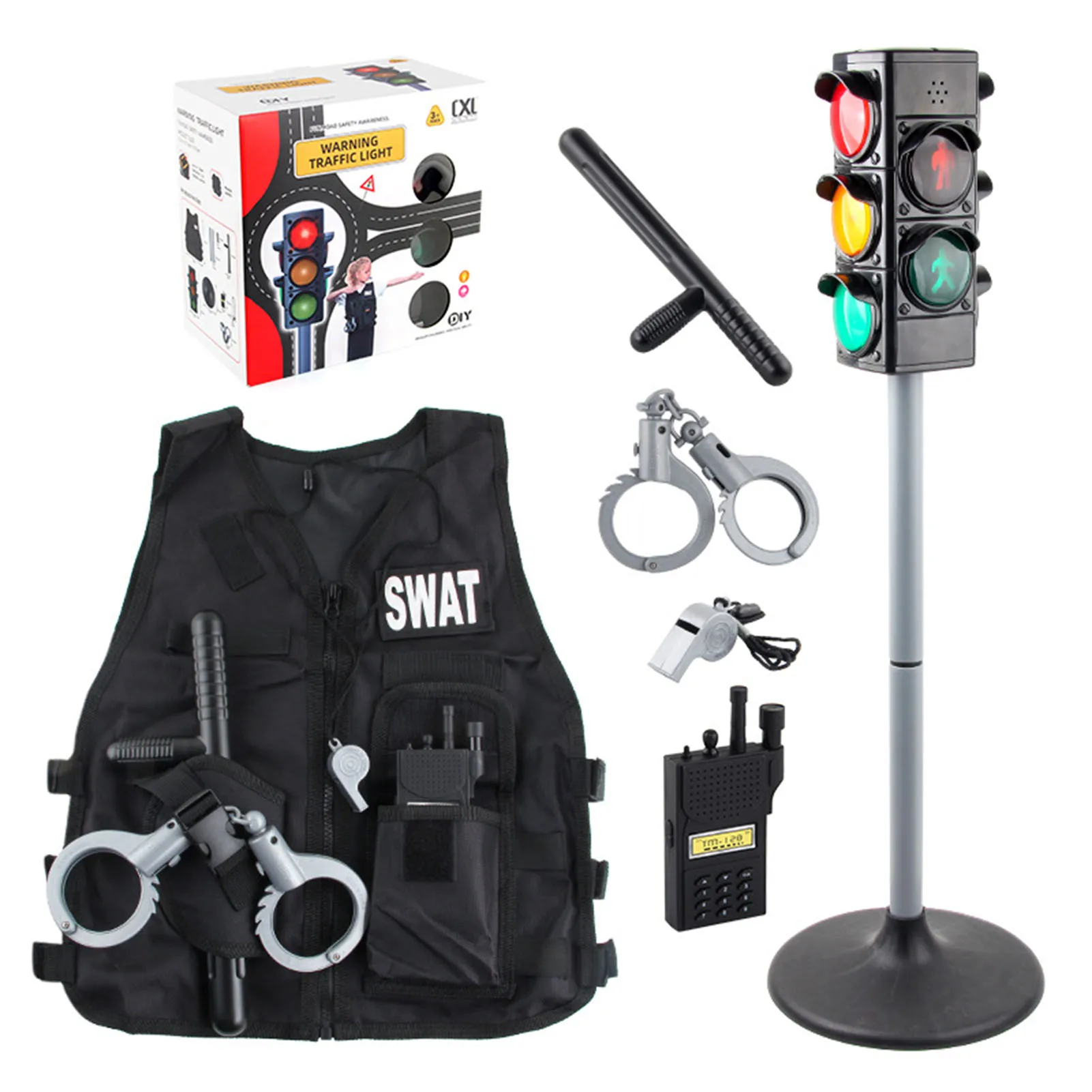 Полицейские костюмы для детей, костюм офицера по дорожному движению для мальчиков, комплект для ролевых игр, полицейская одежда для ролевых...
Полицейские костюмы для детей, костюм офицера по дорожному движению для мальчиков, комплект для ролевых игр, полицейская одежда для ролевых...