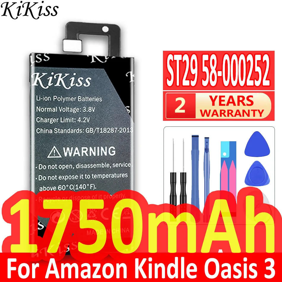 KiKiss 1750mAh High Capacity Battery ST29 58-000252 for Amazon Kindle Oasis 3 Batterij + Track NO
KiKiss 1750mAh High Capacity Battery ST29 58-000252 for Amazon Kindle Oasis 3 Batterij + Track NO
