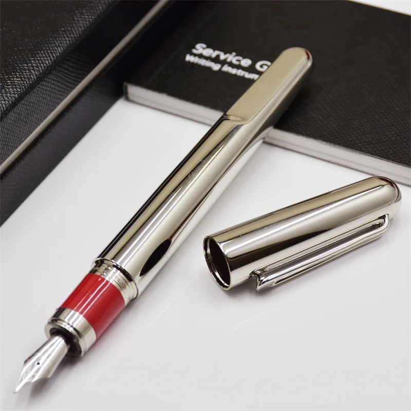 MOM High Quality Titanium Metal Luxury Fountain Pens Silver Grey Magnetic MB Rollerball Writing Gift Stationery With Star 
MOM High Quality Titanium Metal Luxury Fountain Pens Silver Grey Magnetic MB Rollerball Writing Gift Stationery With Star