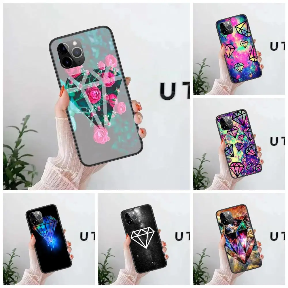 Для Apple IPhone 13 12 Mini 11 Pro XS MAX XR X 8 7 6S 6 Plus 5S SE дешевый настоящий бриллиант цветной