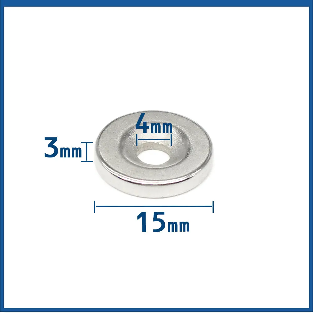 5/10/20/30/50/100PCS 15X3-4 mm Small Round Search Magnet 15X3 With Hole 15x3-5mm Countersunk Neodymium Magnet Disc 15*3-3 N35
5/10/20/30/50/100PCS 15X3-4 mm Small Round Search Magnet 15X3 With Hole 15x3-5mm Countersunk Neodymium Magnet Disc 15*3-3 N35