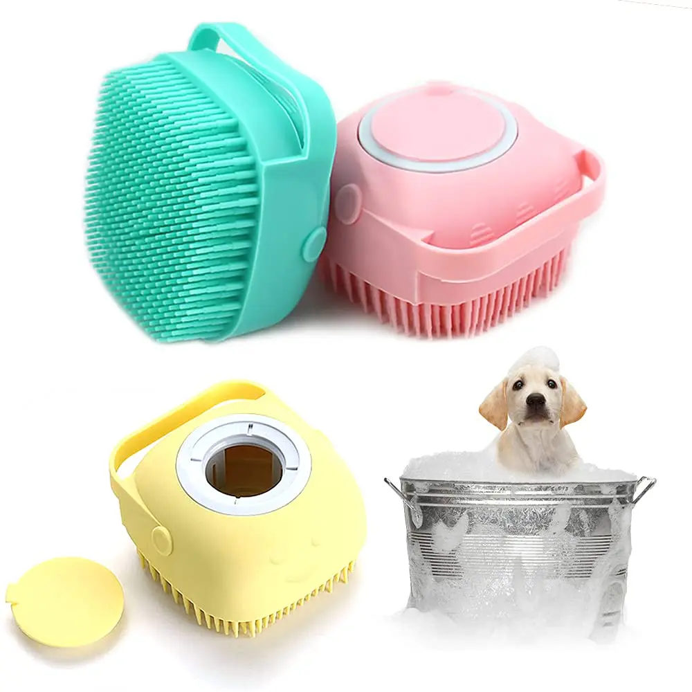 Dog Cat Bath Grooming Brush Comb Silicone Rubber Silicone Puppy Massage Brush Hair Fur Grooming Cleaning Brush Soft Shampoo
Dog Cat Bath Grooming Brush Comb Silicone Rubber Silicone Puppy Massage Brush Hair Fur Grooming Cleaning Brush Soft Shampoo
