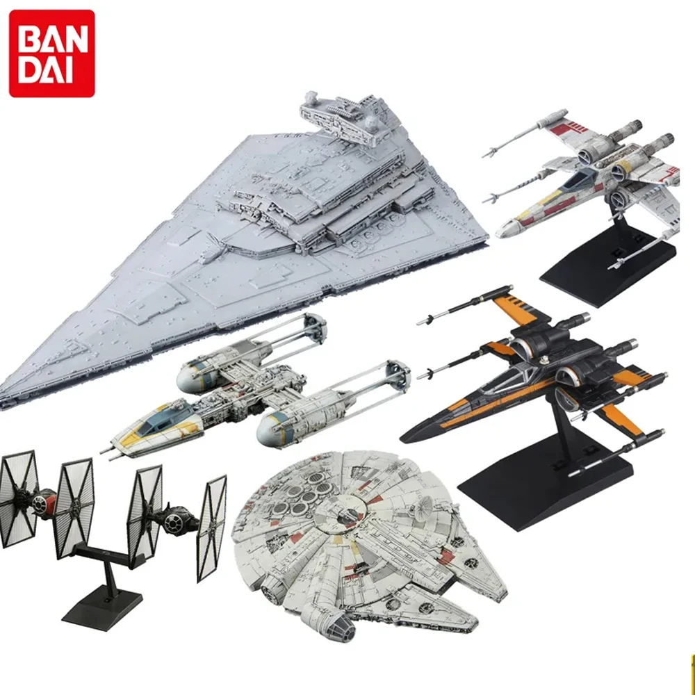 BANDAI Star Wars The Force Awakens Original Millennium Falcon X-wing starfighter Destroyer Mechanical Anime Action Figure Toys
BANDAI Star Wars The Force Awakens Original Millennium Falcon X-wing starfighter Destroyer Mechanical Anime Action Figure Toys