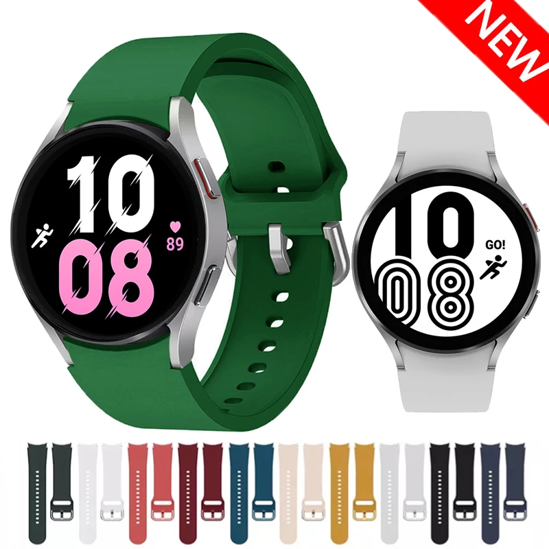 Ремешок силиконовый 20 мм для Samsung Galaxy watch 5/4 44 мм 40 мм, браслет для Galaxy Watch 4 classic/5 pro 46 мм 42 мм 45 мм
Ремешок силиконовый 20 мм для Samsung Galaxy watch 5/4 44 мм 40 мм, браслет для Galaxy Watch 4 classic/5 pro 46 мм 42 мм 45 мм