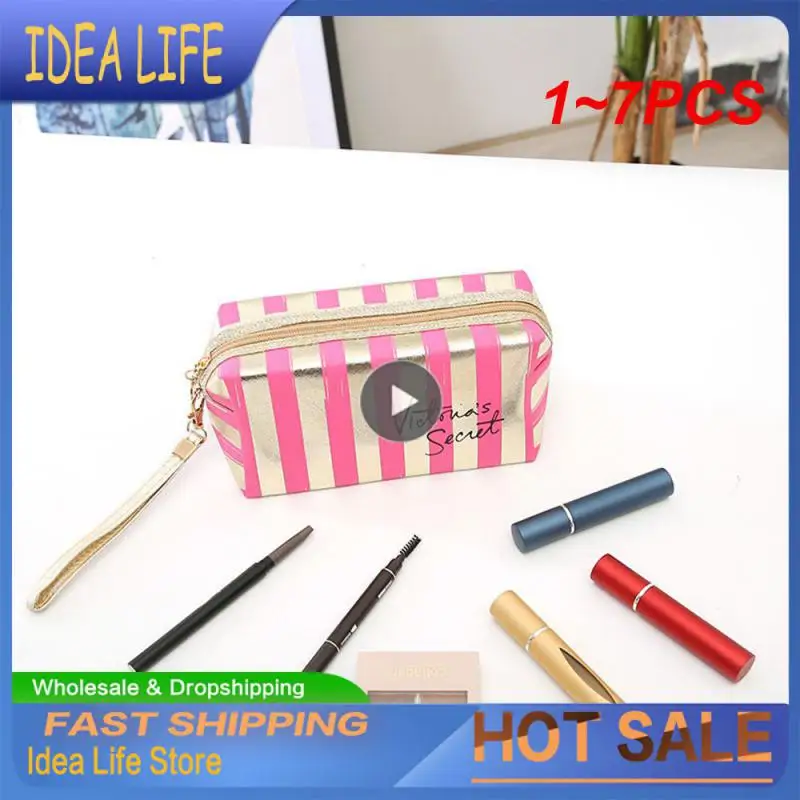 1~7PCS Phnom Penh Stripe Cosmetic Bag PU Leather Anise Storage Bag Lady Clutch Bag Portable Toiletry Bag
1~7PCS Phnom Penh Stripe Cosmetic Bag PU Leather Anise Storage Bag Lady Clutch Bag Portable Toiletry Bag
