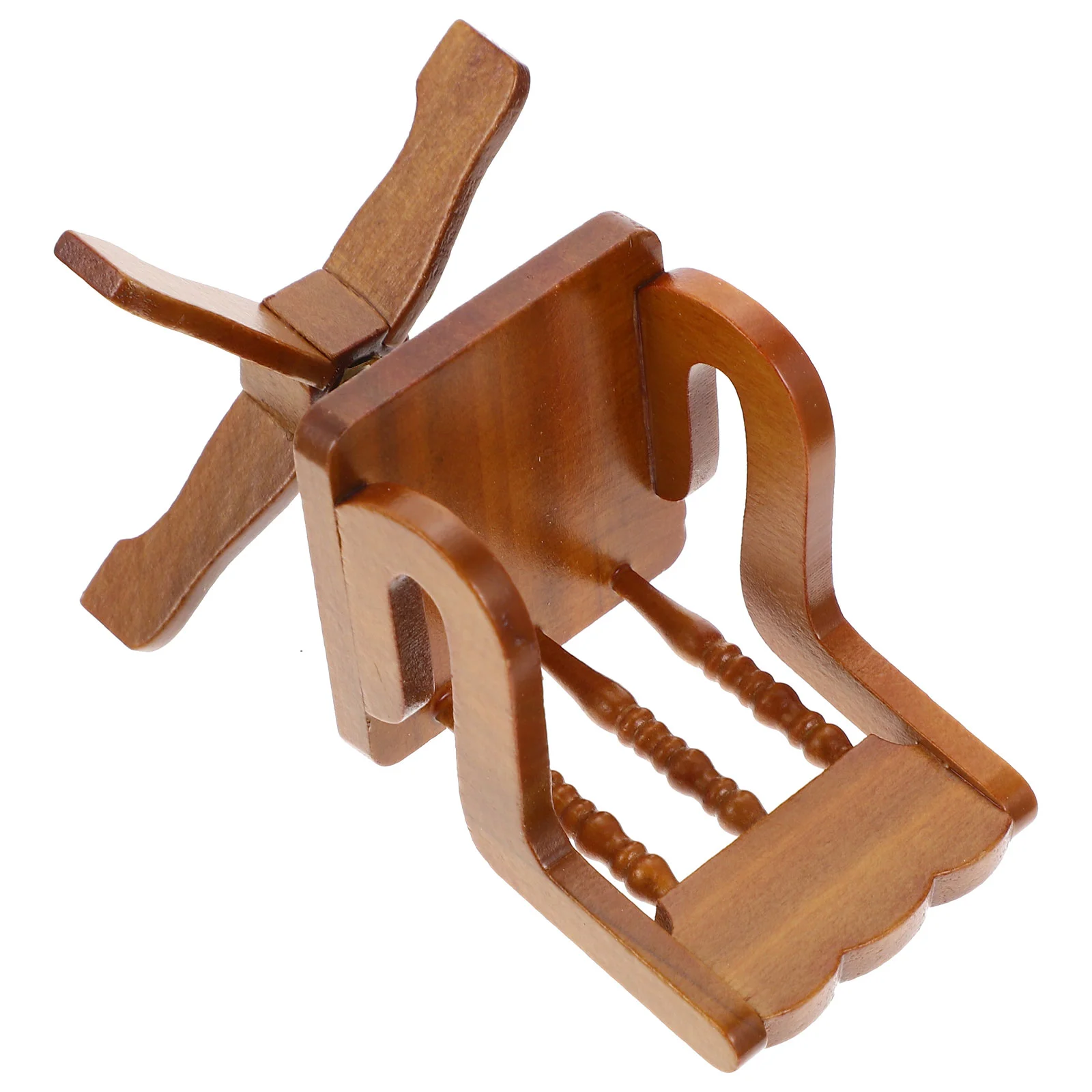 Miniature Scene Mini House Rotatable Armchair Model Wooden Mini Armchair
Miniature Scene Mini House Rotatable Armchair Model Wooden Mini Armchair
