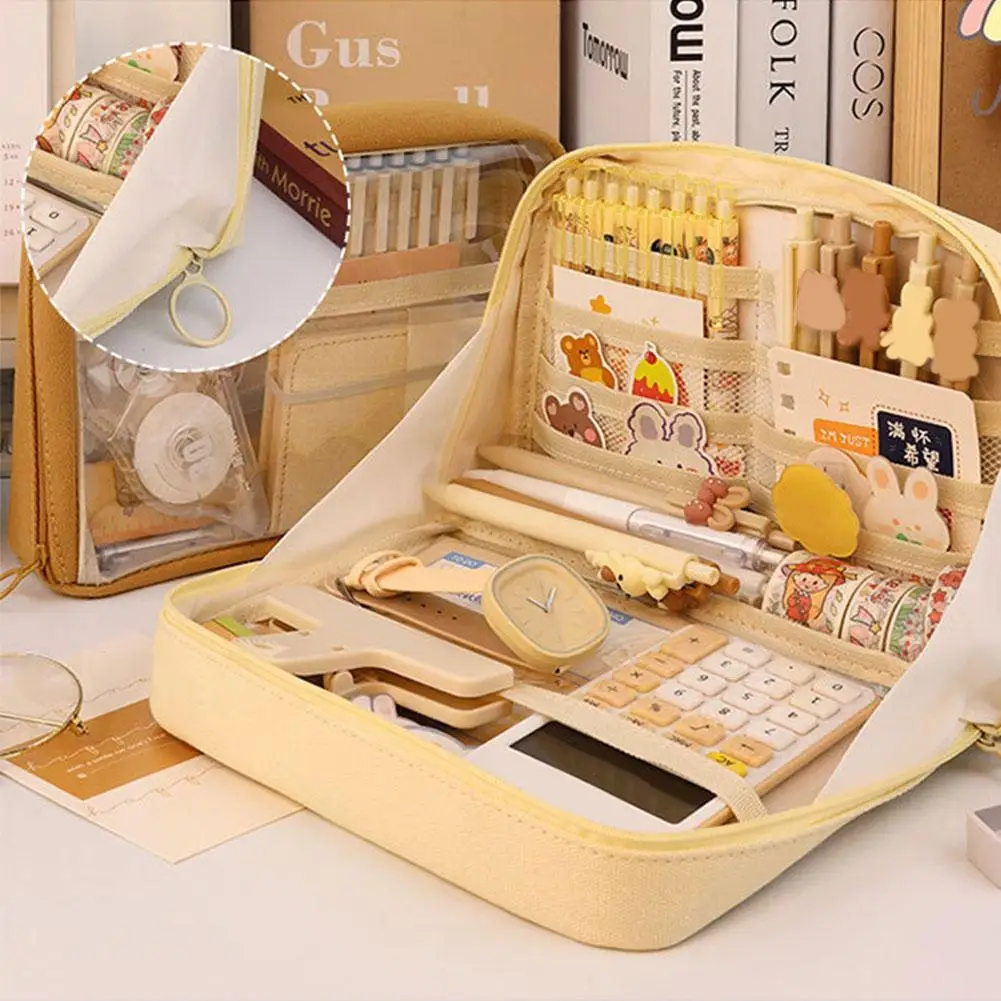 High-value Large-capacity Transparent Stationery Bag Student Bag Storage Celebrity Stationery Portable Multi-functional Net N3k2
High-value Large-capacity Transparent Stationery Bag Student Bag Storage Celebrity Stationery Portable Multi-functional Net N3k2