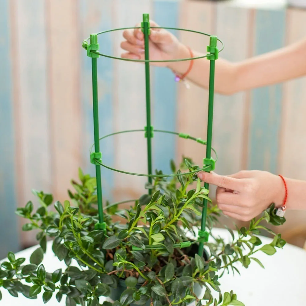 4Pcs Climbing Vine Rack Plant Support Cages With 3 Adjustable Rings Garden Balcony Plant Flower Trellis 60Cm
4Pcs Climbing Vine Rack Plant Support Cages With 3 Adjustable Rings Garden Balcony Plant Flower Trellis 60Cm