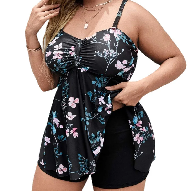 New S-4XL Women Floral Tankini Tummy Control Swimwear Retro Printed Swimsuit Two Piece Bathing Suit
New S-4XL Women Floral Tankini Tummy Control Swimwear Retro Printed Swimsuit Two Piece Bathing Suit