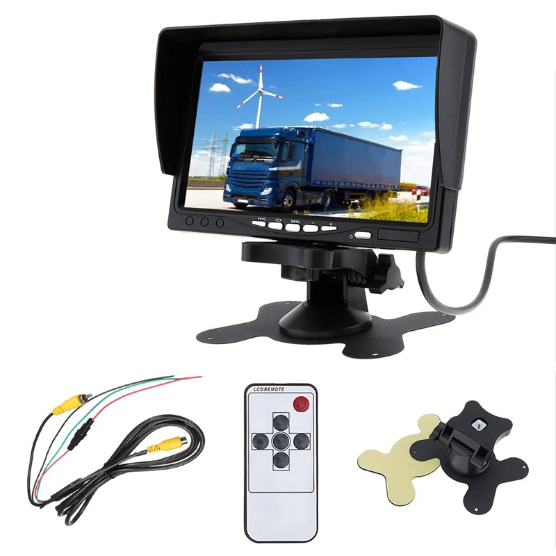 12V-24V 7 Inch TFT LCD Color HD Monitor For Car Truck CCTV Reverse Rear View Backup Camera 
12V-24V 7 Inch TFT LCD Color HD Monitor For Car Truck CCTV Reverse Rear View Backup Camera