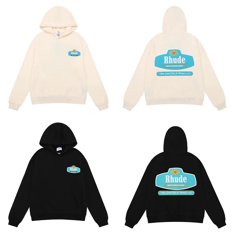 Hooded Hoodie RHUDE Racing Crest Print Sweatshirts Men Women Best Quality High Street Pullover Oversize
Hooded Hoodie RHUDE Racing Crest Print Sweatshirts Men Women Best Quality High Street Pullover Oversize