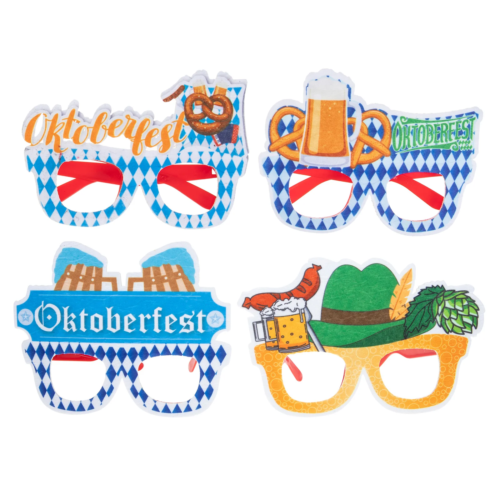 

Partyeyeglasses Glasses Beer Festival Sunglasses Bavarian Props Eyewear Photo Booth Novelty German Kids Funny Favors October