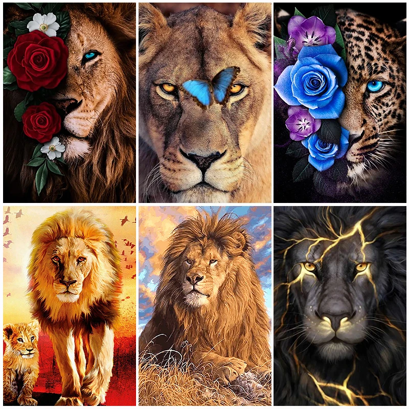 5D DIY Diamond Painting Lion Kits Mosaic Embroidery Animals Rhinestones Round Drill Cross Stitch Art Craft Home Decor Gifts
5D DIY Diamond Painting Lion Kits Mosaic Embroidery Animals Rhinestones Round Drill Cross Stitch Art Craft Home Decor Gifts