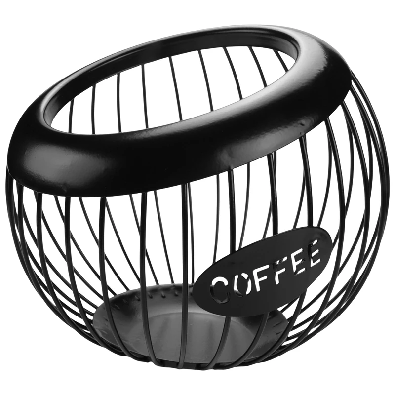Coffee Pod Holder, Large Capacity K Cup And Espresso Coffee Pod Organizer, Metal Coffee Capsule Storage Basket 
Coffee Pod Holder, Large Capacity K Cup And Espresso Coffee Pod Organizer, Metal Coffee Capsule Storage Basket