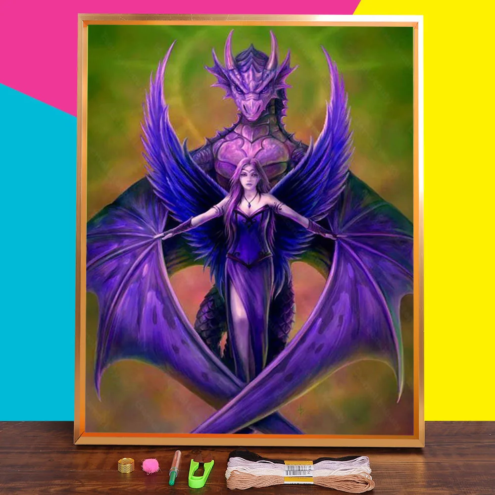 Мифический зверь и девочка мультфильм летающие крылья предварительно напечатаны 11CT вышивка крестом DIY Набор для вышивки нитки DMC Оптовая Пр...
Мифический зверь и девочка мультфильм летающие крылья предварительно напечатаны 11CT вышивка крестом DIY Набор для вышивки нитки DMC Оптовая Пр...