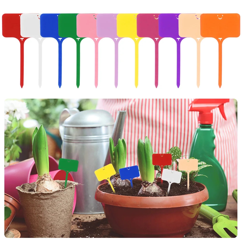 100PCS Garden Plastic Plant Labels T-Type Tags Waterproof Reusable Markers Flower Vegetables Potted Sign Stakes
100PCS Garden Plastic Plant Labels T-Type Tags Waterproof Reusable Markers Flower Vegetables Potted Sign Stakes