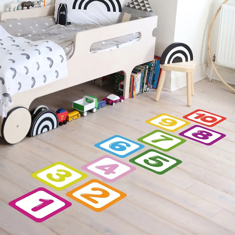 Decoration Kindergarten Ornament Nursery Decals Parent-child Gift Cartoon Number Grids Floor Stickers Hopscotch Game
Decoration Kindergarten Ornament Nursery Decals Parent-child Gift Cartoon Number Grids Floor Stickers Hopscotch Game