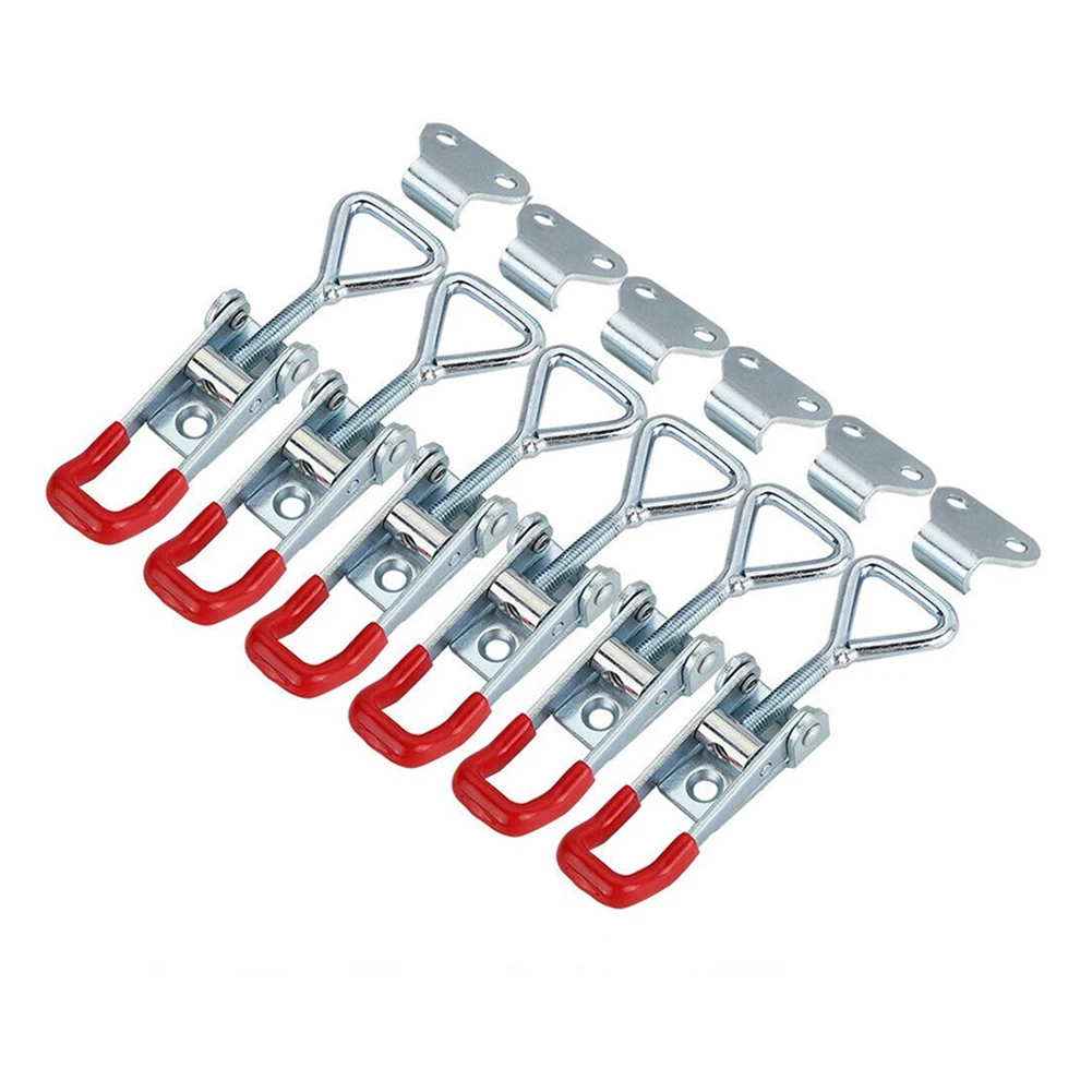 Toggle Clamp 6 Pack GH 4001 Durable Material Adjustable Installation Ideal for Boxes Cabinets Lockers Easy Set up
Toggle Clamp 6 Pack GH 4001 Durable Material Adjustable Installation Ideal for Boxes Cabinets Lockers Easy Set up
