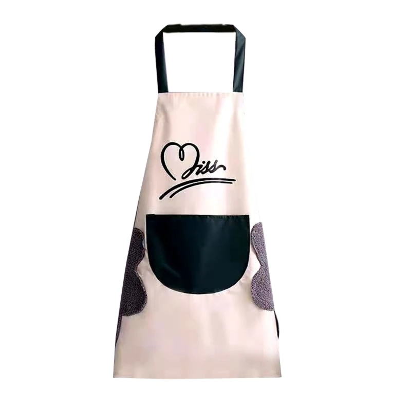 Household Kitchen Apron with Hand Wipe Towel Pocket Hanging Neck Aprons Waterproof Oil-proof Work Clothes Florist Drop Shipping
Household Kitchen Apron with Hand Wipe Towel Pocket Hanging Neck Aprons Waterproof Oil-proof Work Clothes Florist Drop Shipping