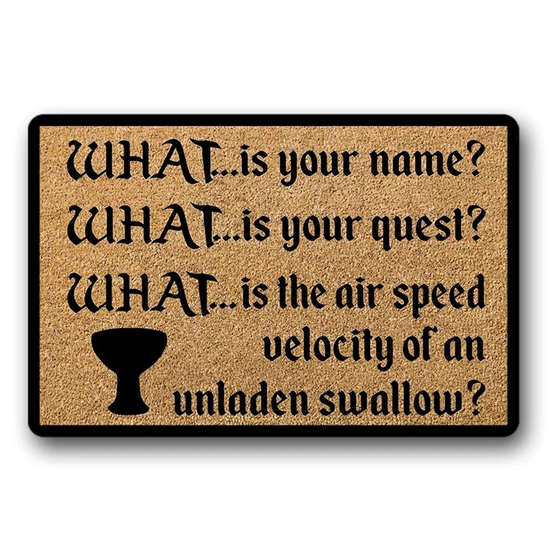 Monty Python and The Holy Grail Doormat Fall Doormat Entrance Way Doormat Non Slip Backing Funny Doormat Indoor Rug 
Monty Python and The Holy Grail Doormat Fall Doormat Entrance Way Doormat Non Slip Backing Funny Doormat Indoor Rug