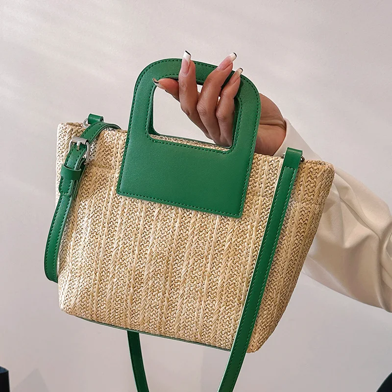 Модная Плетеная соломенная женская сумка FUNMARDI из искусственной кожи с ручками, летняя Новинка 2023, женские сумки через плечо, тоут WLHB3318 
Модная Плетеная соломенная женская сумка FUNMARDI из искусственной кожи с ручками, летняя Новинка 2023, женские сумки через плечо, тоут WLHB3318