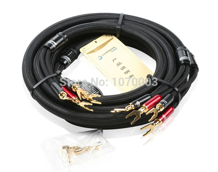 Choseal LB-5108 6N OCC аудиофил HIFI динамик кабель 24K позолоченный банан + U штекер 2,5 м не сделай сам (пара)
Choseal LB-5108 6N OCC аудиофил HIFI динамик кабель 24K позолоченный банан + U штекер 2,5 м не сделай сам (пара)