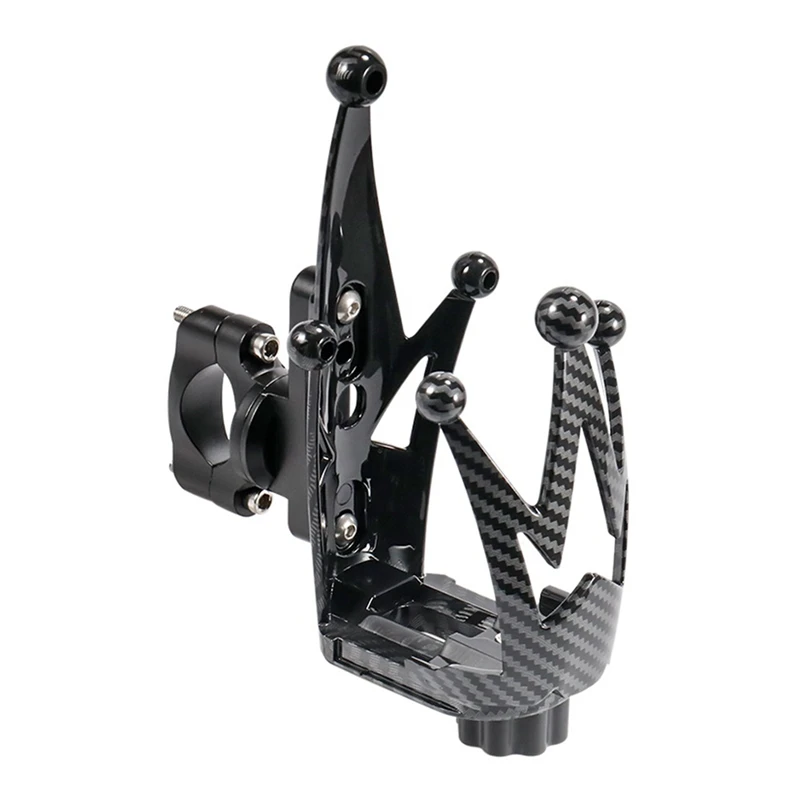 Carbon Handlebar Seatpost Fork Water Cup Holder Adapter Universal Motorcycle Electric Crown Cup Holder Bracket Styling 
Carbon Handlebar Seatpost Fork Water Cup Holder Adapter Universal Motorcycle Electric Crown Cup Holder Bracket Styling