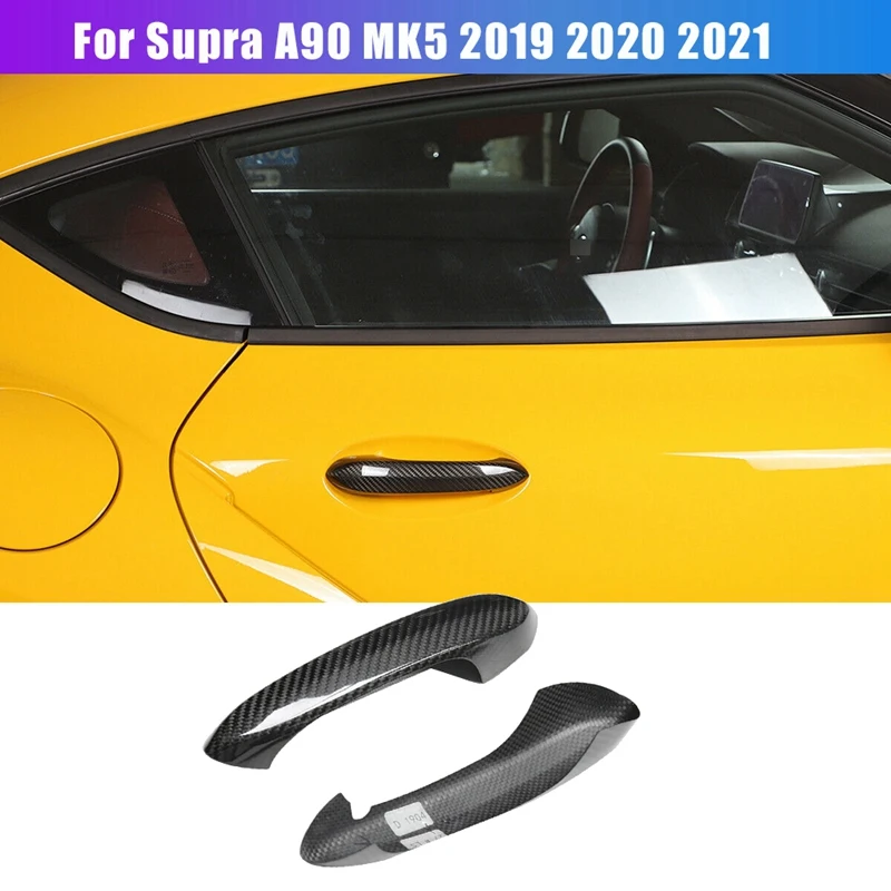 Real Carbon Fiber Outside Exterior Door Handle Cover Trim for Toyota GR Supra A90 MK5 2019 2020 2021
Real Carbon Fiber Outside Exterior Door Handle Cover Trim for Toyota GR Supra A90 MK5 2019 2020 2021