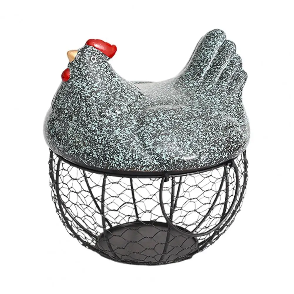 Ceramic Egg Basket Nice-looking Creative Decorative Iron Organizer Egg Fruit Sundries Storage Basket for Home
Ceramic Egg Basket Nice-looking Creative Decorative Iron Organizer Egg Fruit Sundries Storage Basket for Home