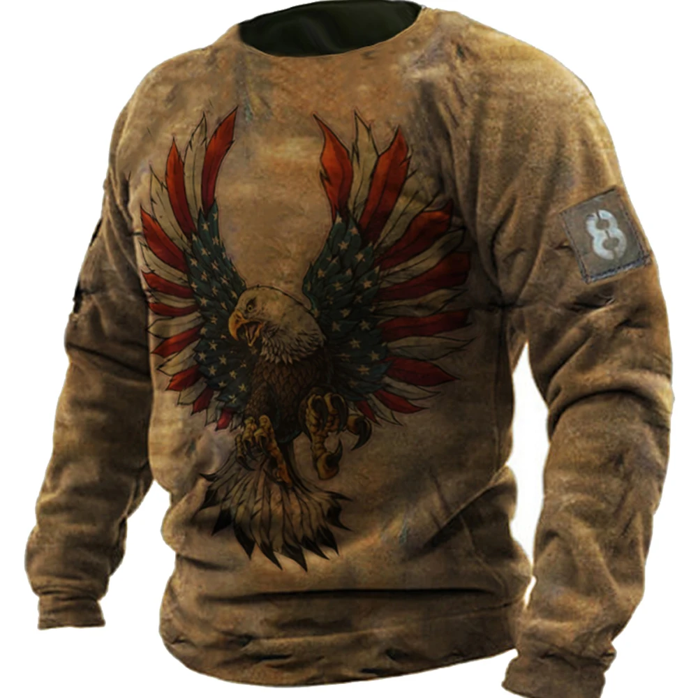Vintage Long Sleeved T-shirt Men's Casual T Shirts 3d Print Harajuku Tops 2022 Creative Personality Shirt Oversized Male Clothes
Vintage Long Sleeved T-shirt Men's Casual T Shirts 3d Print Harajuku Tops 2022 Creative Personality Shirt Oversized Male Clothes