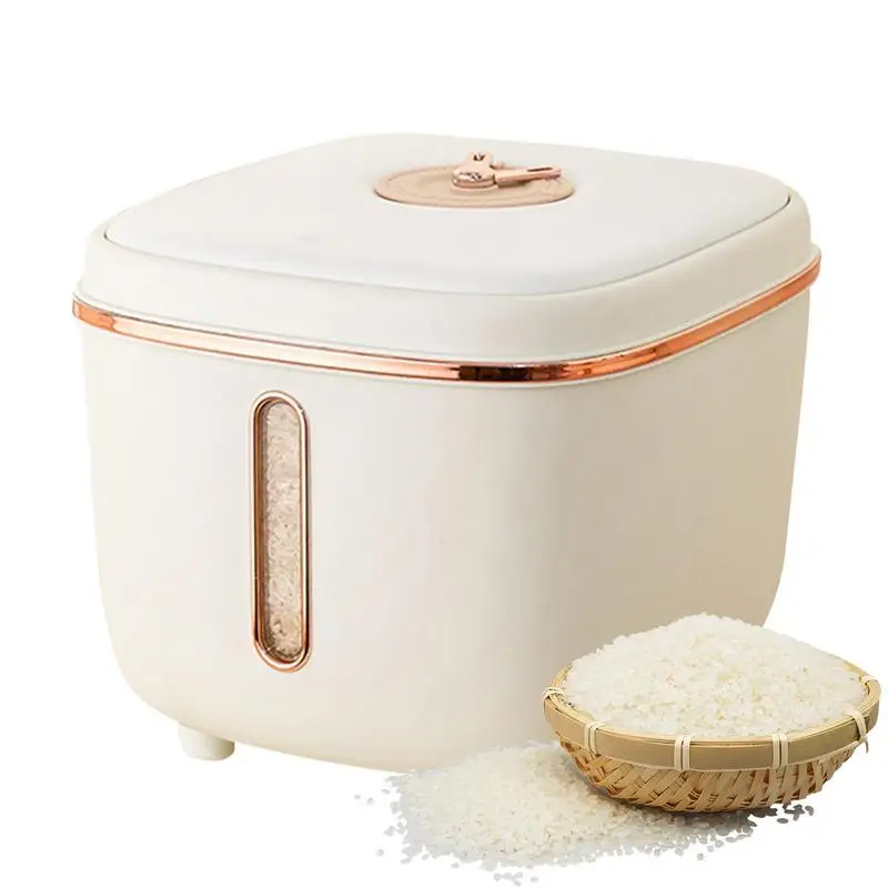 Rice Dispenser Food Storage Container With Measuring Cup Airtight Rice Storage Barrel With Time Pointer Cereal Dry Food
Rice Dispenser Food Storage Container With Measuring Cup Airtight Rice Storage Barrel With Time Pointer Cereal Dry Food