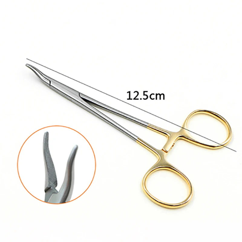 12.5cm Gold Handle Tiangong Stainless Steel Nasal Needle-Holding Forceps Nasal Shaping Instruments Surgical Tools Needle-Holding
12.5cm Gold Handle Tiangong Stainless Steel Nasal Needle-Holding Forceps Nasal Shaping Instruments Surgical Tools Needle-Holding
