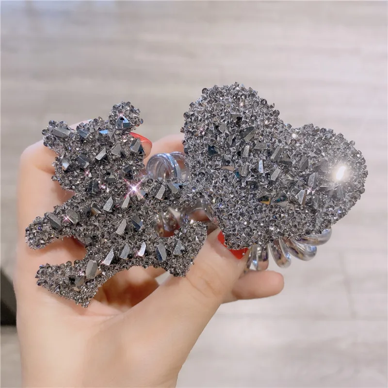 Bear Heart Bow Telephone Wire Hair Elastic Hair Bands Transparent Hair Ties Rubber Bands Hair Scrunchies Women Girls Accessories
Bear Heart Bow Telephone Wire Hair Elastic Hair Bands Transparent Hair Ties Rubber Bands Hair Scrunchies Women Girls Accessories