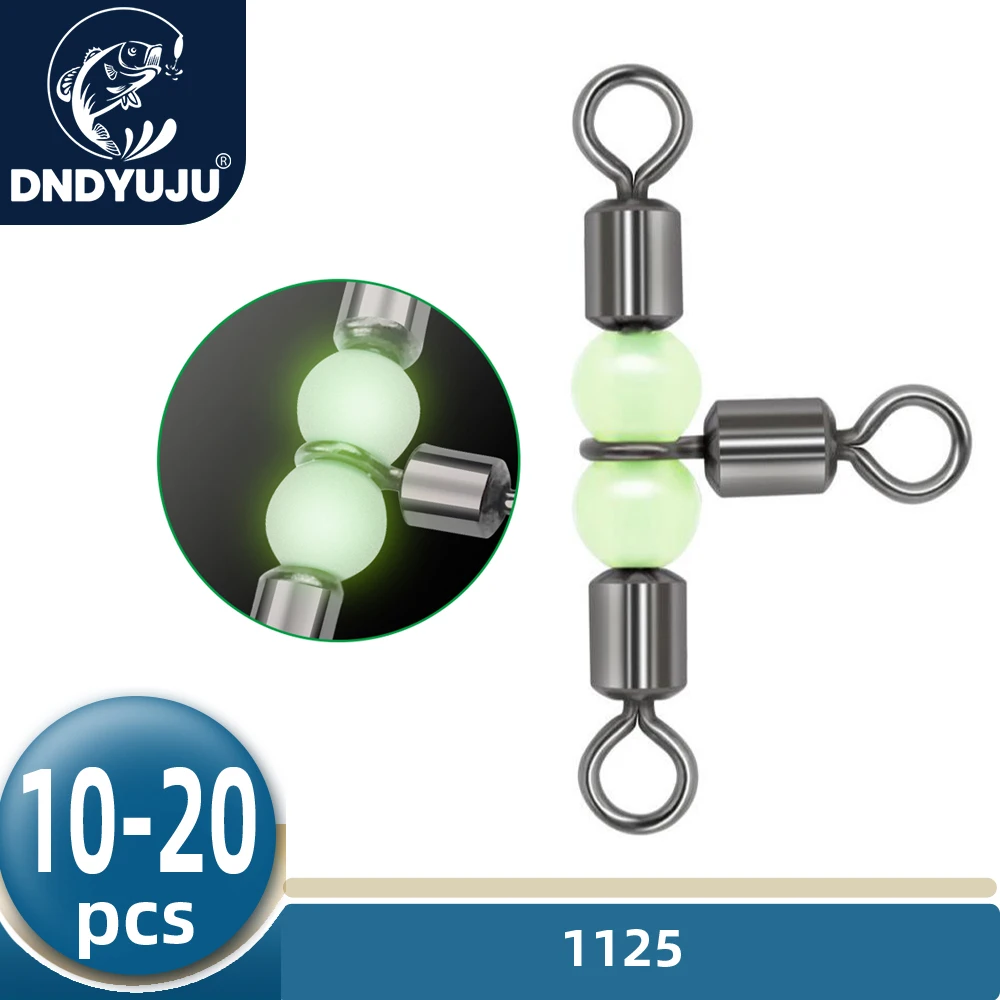 DNDYUJU 10 or 20X Fishing Rolling Swivel Cross Line Rolling Swivel With Pearl Beads Luminous Bead Connector Fishing Accessories
DNDYUJU 10 or 20X Fishing Rolling Swivel Cross Line Rolling Swivel With Pearl Beads Luminous Bead Connector Fishing Accessories
