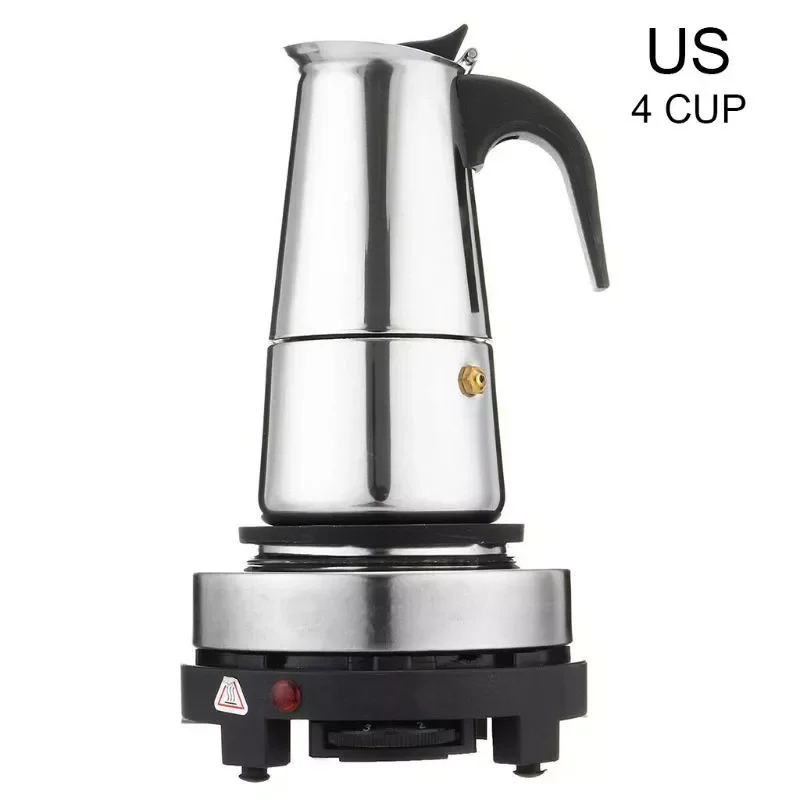 4/6Cup Coffee Maker Pot Espresso Latte Percolator Electric Stove Home Office Kitchen Supplies
4/6Cup Coffee Maker Pot Espresso Latte Percolator Electric Stove Home Office Kitchen Supplies