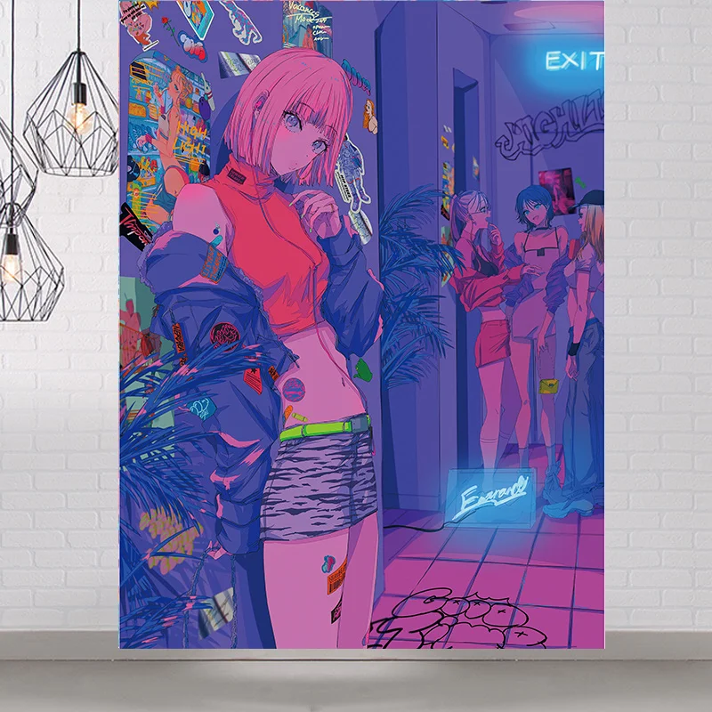 Pink Cute Fashion Lady Tapestries Kawaii Home Decor Wall Hanging Tapestry Anime Girl Banners Flag Wall Bedroom Background Decor
Pink Cute Fashion Lady Tapestries Kawaii Home Decor Wall Hanging Tapestry Anime Girl Banners Flag Wall Bedroom Background Decor