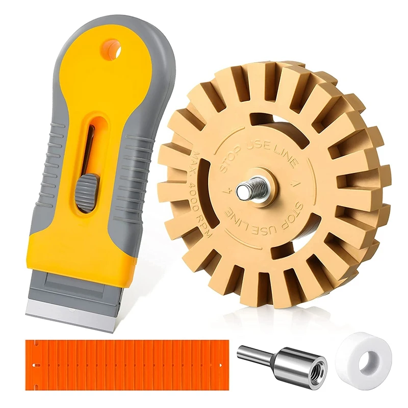 Wheel Decal Eraser Plastic Double Edged Razor Blades Scraper Rubber Eraser Wheel Car Decal Sticker Remover Set
Wheel Decal Eraser Plastic Double Edged Razor Blades Scraper Rubber Eraser Wheel Car Decal Sticker Remover Set