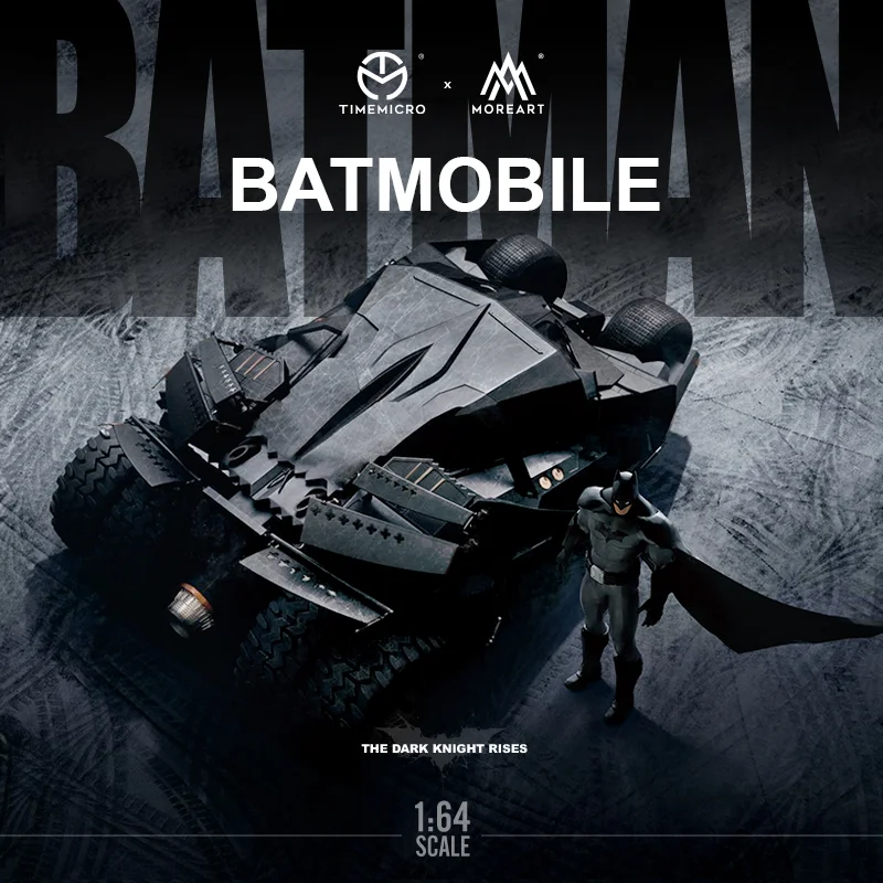 MOREART/TIME MICRO 1:64 Batmobile покраска модель автомобиля из сплава коллекция дисплей и