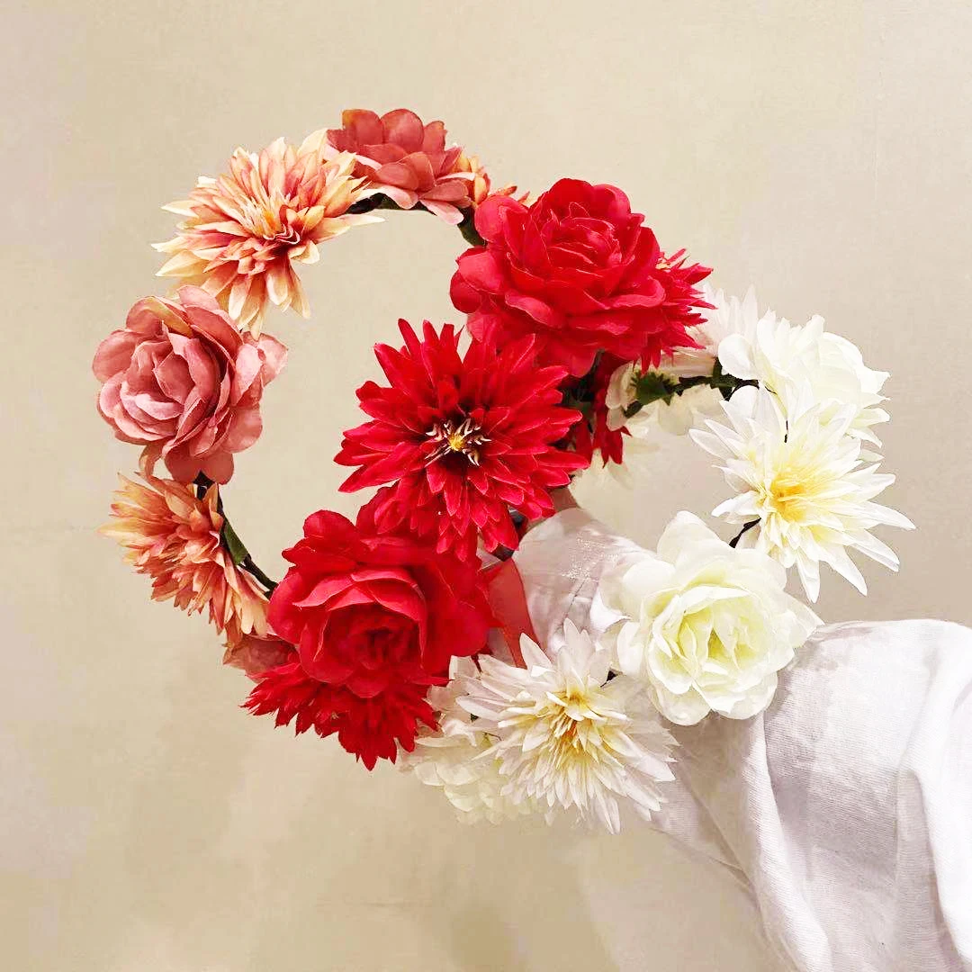 Bohemian Beach Rose Hair Band Flower Headwear Children Headbands Hair Accessories Bride Wreath Beach Garland Wedding Decoration
Bohemian Beach Rose Hair Band Flower Headwear Children Headbands Hair Accessories Bride Wreath Beach Garland Wedding Decoration