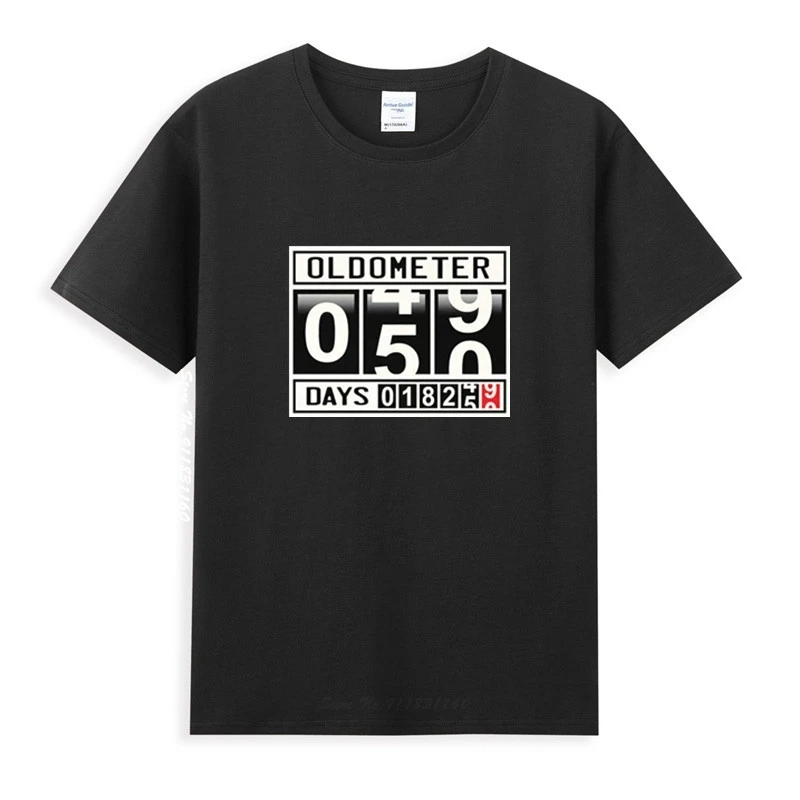 Oldometer 50 Years Old T-Shirt Homme Summer Tops Short Sleeve Tee Shirt Pure Cotton Vogue Style Unisex
Oldometer 50 Years Old T-Shirt Homme Summer Tops Short Sleeve Tee Shirt Pure Cotton Vogue Style Unisex