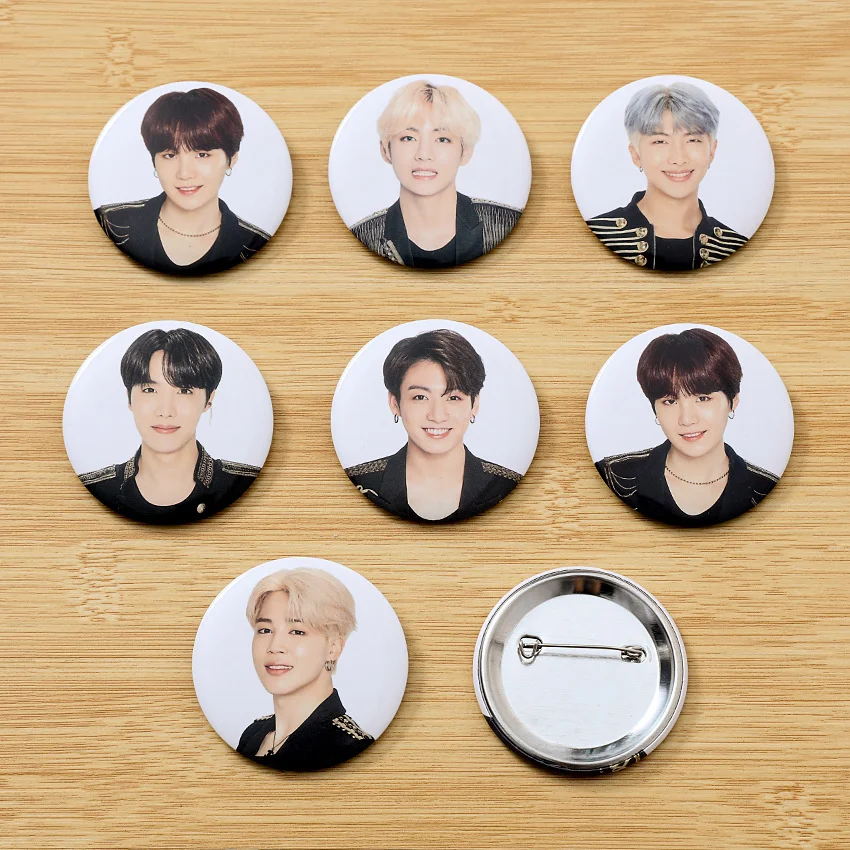 

KPOP Bangtan Boys Japan Edition Album Same Pin Badges Speak Yourself Metal Brooch Accessories Jimin Suga V Jin Jungkook