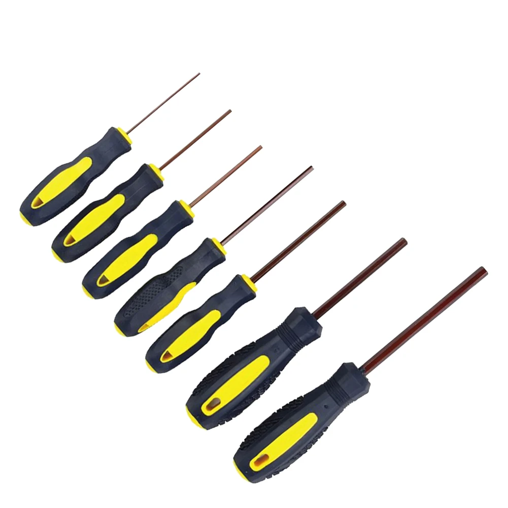 7Pcs/Set 1.5mm-6mm Flat Head Hexagon Screwdriver Steel Hex Key Screw-driver Magnetic Bolt Driver Repairing Hand Tools
7Pcs/Set 1.5mm-6mm Flat Head Hexagon Screwdriver Steel Hex Key Screw-driver Magnetic Bolt Driver Repairing Hand Tools