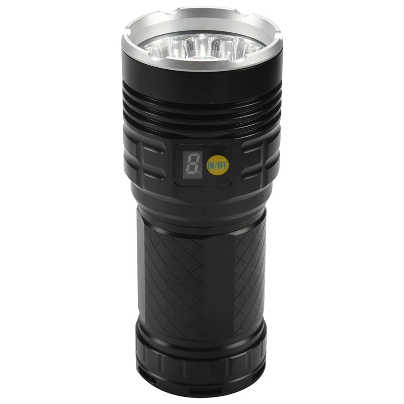 Led Flashlight 10000 Lumens,12Xcree XM-L T6 LED 4 Modes Super Bright Tactical Flashlight, Waterproof Handheld Light With Power D
Led Flashlight 10000 Lumens,12Xcree XM-L T6 LED 4 Modes Super Bright Tactical Flashlight, Waterproof Handheld Light With Power D