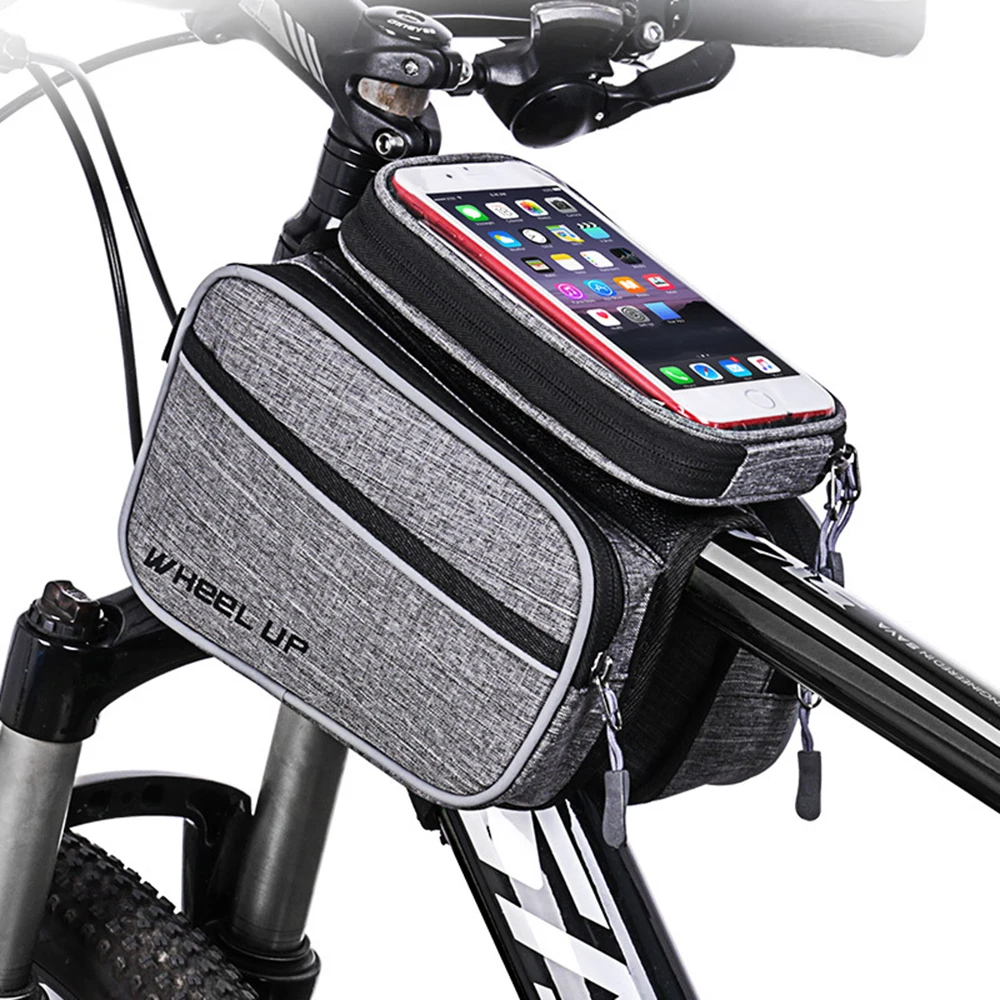 WHEEL UP Bike Bag 6.5 Inch Mobile Phone Holder Removable Top Tube Bags Mountain Bike Front Frame Bag Package Cycling Accessories
WHEEL UP Bike Bag 6.5 Inch Mobile Phone Holder Removable Top Tube Bags Mountain Bike Front Frame Bag Package Cycling Accessories