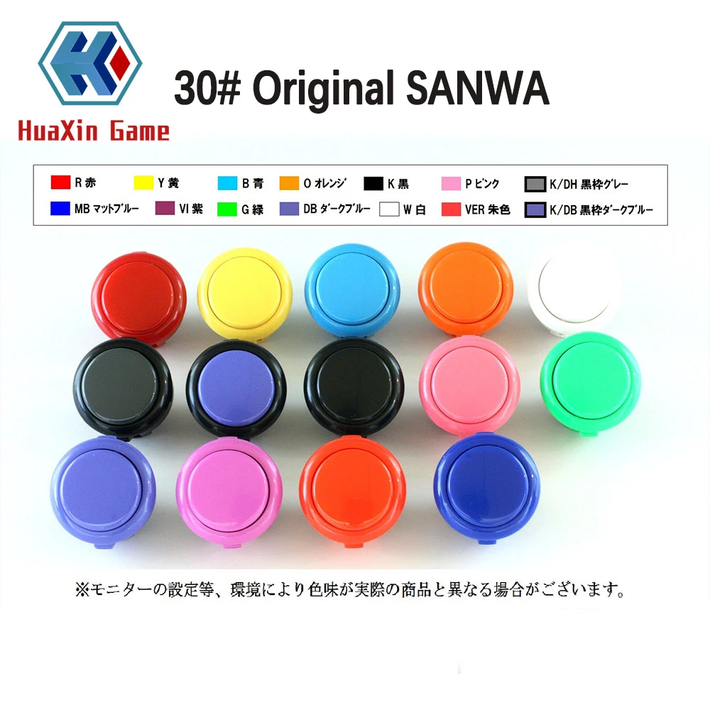 Оригинальный японский SANWA OBSF-30 Круглый кнопочный переключатель 30 мм аркадный для