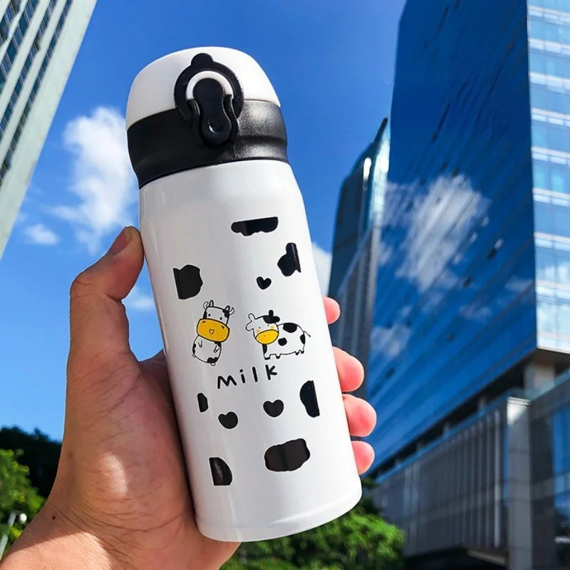 Cow pattern Thermos Cup Stainless Steel Water Bottle with Spring Cover Nice Durable Outdoor Sports Hot Drink Coffee Cup
Cow pattern Thermos Cup Stainless Steel Water Bottle with Spring Cover Nice Durable Outdoor Sports Hot Drink Coffee Cup