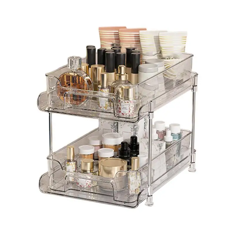 Pull Out Organizer Clear Waterproof Countertop Cosmetics Holder Large Capacity Shelf For Products Space Saving Storage Holder
Pull Out Organizer Clear Waterproof Countertop Cosmetics Holder Large Capacity Shelf For Products Space Saving Storage Holder