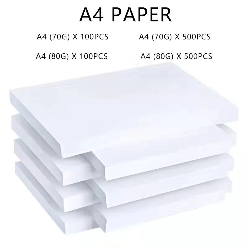 A4 Paper 500 Sheets Office White Kraft Papers DIY Card Making 70g 80g A 4 A4 Paper for Printer a4 500 100 Pcs Photocopy Printing
A4 Paper 500 Sheets Office White Kraft Papers DIY Card Making 70g 80g A 4 A4 Paper for Printer a4 500 100 Pcs Photocopy Printing