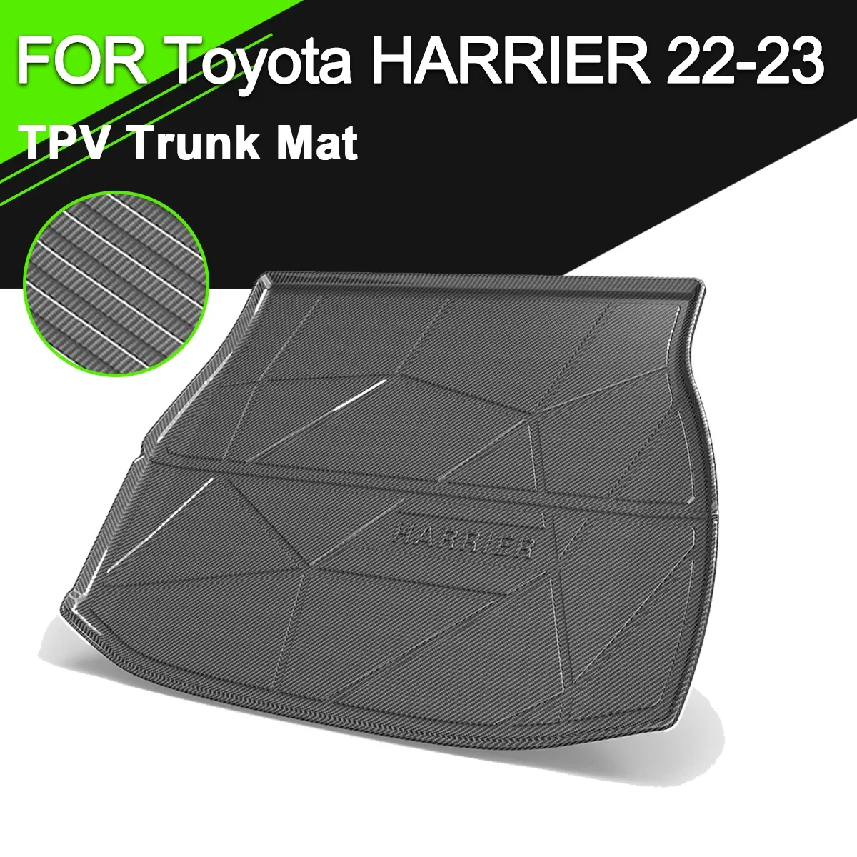 Коврик для багажника TPV Toyota HARRIER 2022-2023 автомобильный водонепроницаемый